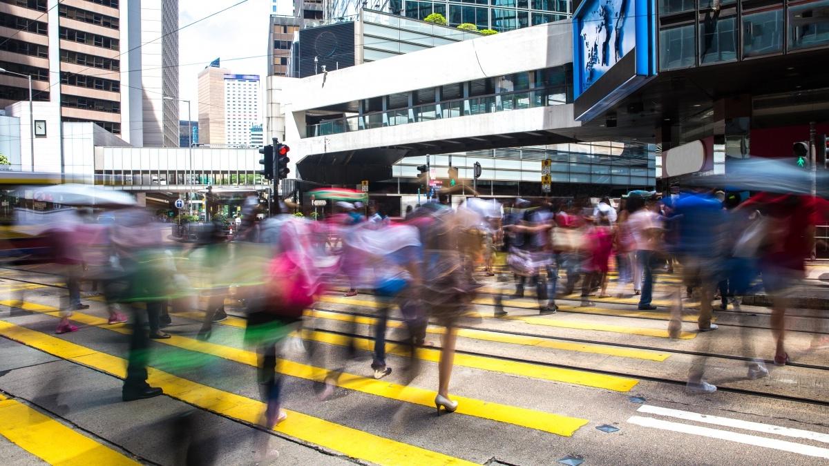 中国繁忙的街道